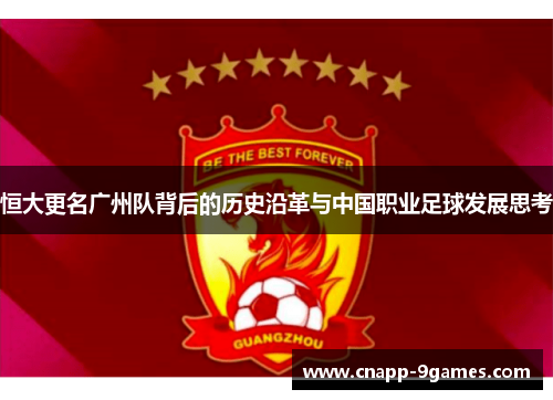 恒大更名广州队背后的历史沿革与中国职业足球发展思考
